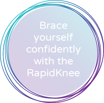 Brace yourself confidently with the RapidKnee