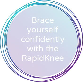 Brace yourself confidently with the RapidKnee