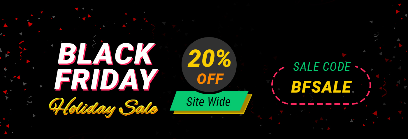 Black Friday - Holiday Sale - 20% Site Wide