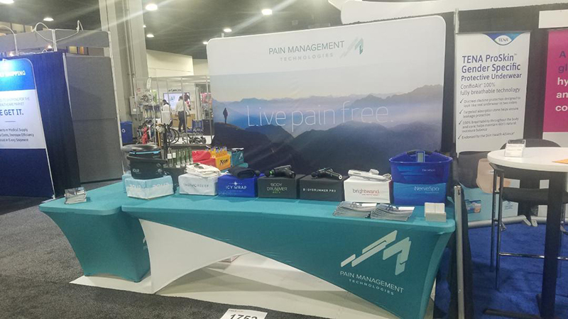 Pain Management Tech exhibits at the 2019 Medtrade show.